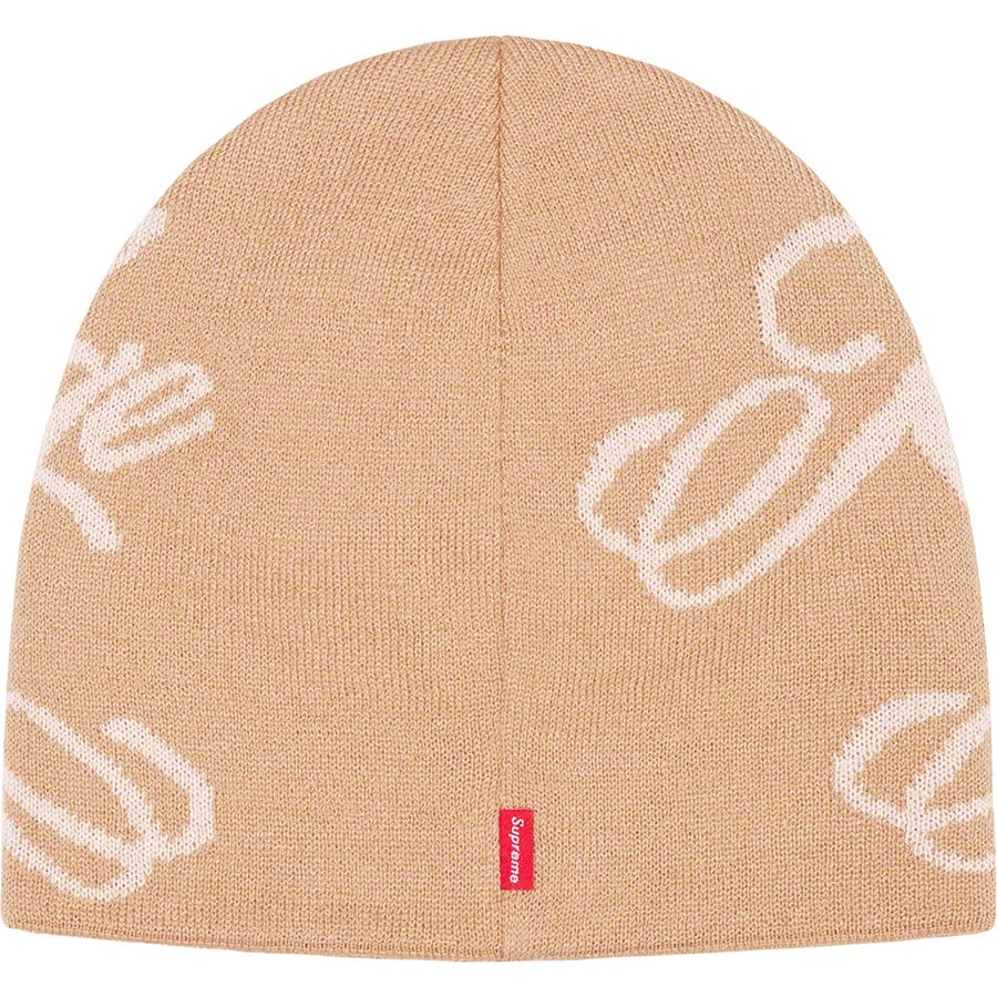 Details on Knowledge Reigns Beanie Tan from spring summer 2022 (Price is $40)