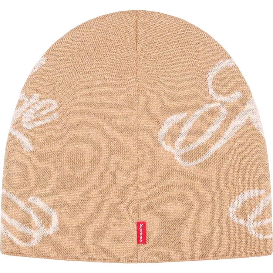 Details on Knowledge Reigns Beanie Tan from spring summer
                                                    2022 (Price is $40)