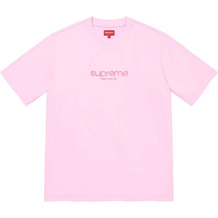 Details on Beaded Logo S S Top Pink from spring summer
                                                    2022 (Price is $88)