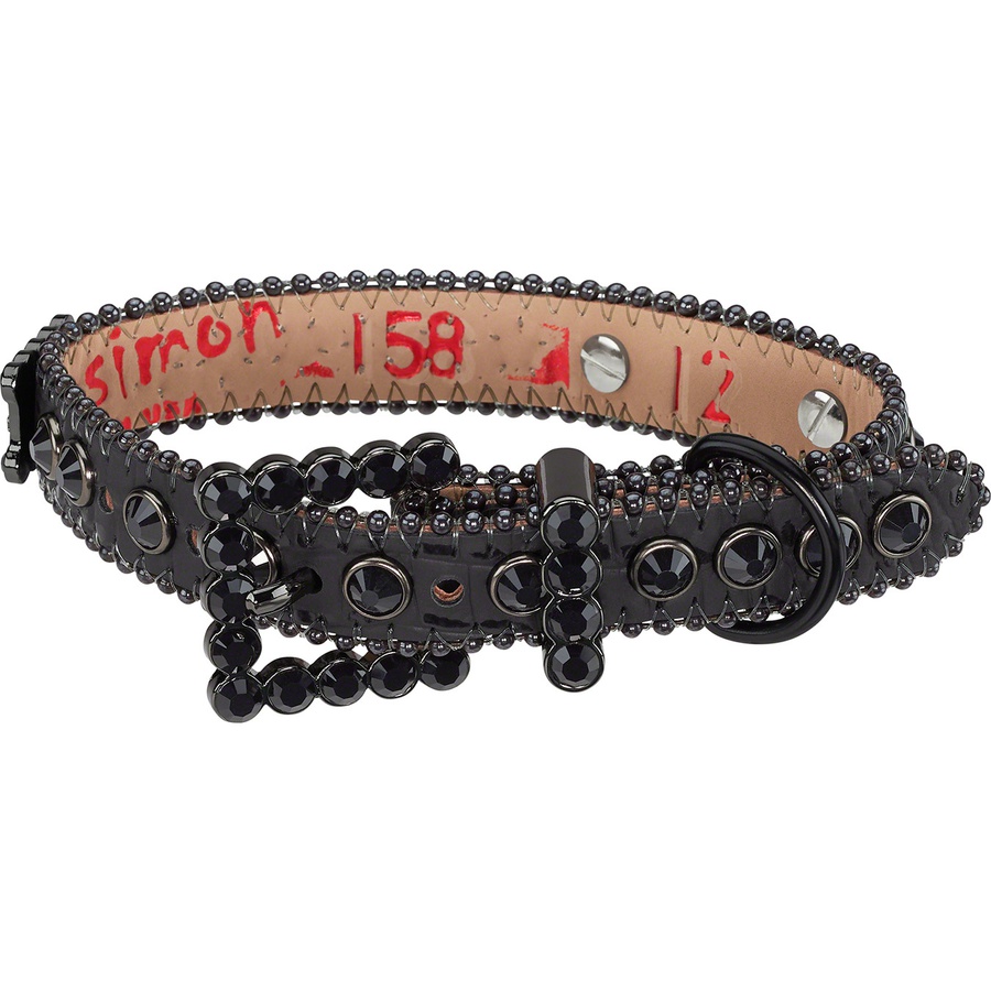 Details on Supreme B.B. Simon Studded Dog Collar Black from spring summer 2022 (Price is $110)