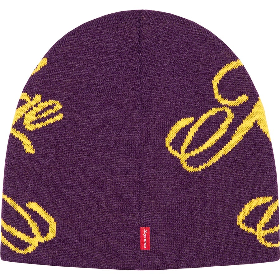 Details on Knowledge Reigns Beanie Purple from spring summer
                                                    2022 (Price is $40)