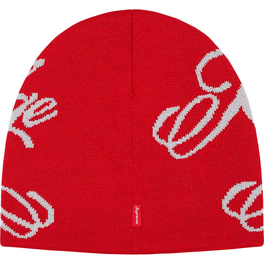 Details on Knowledge Reigns Beanie Red from spring summer 2022 (Price is $40)