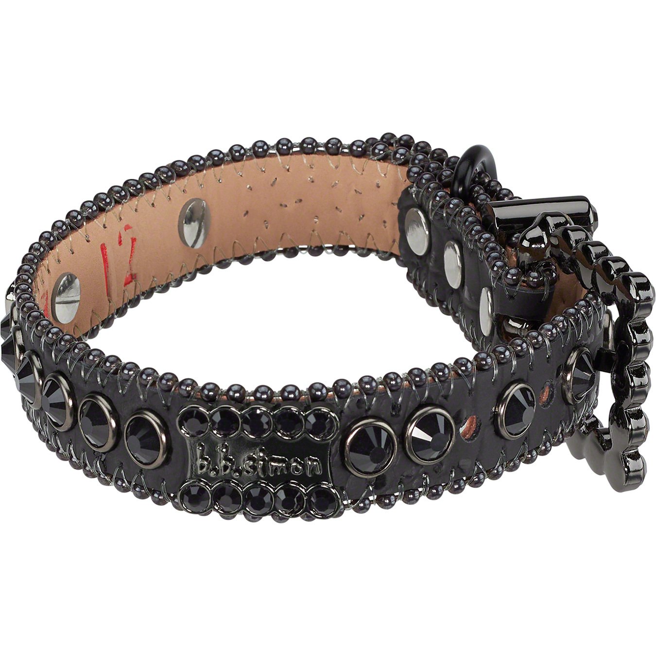 Supreme B.B. Simon Studded Dog Collar - Red