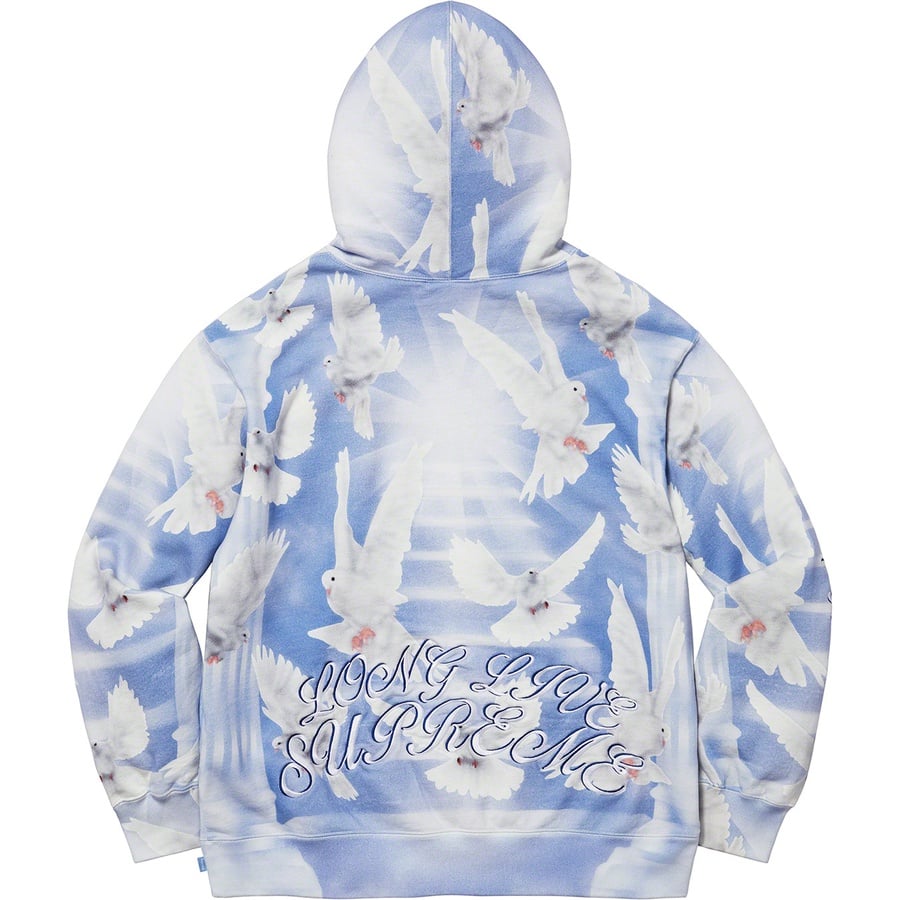 Details on Doves Hooded Sweatshirt Blue from spring summer 2022 (Price is $188)