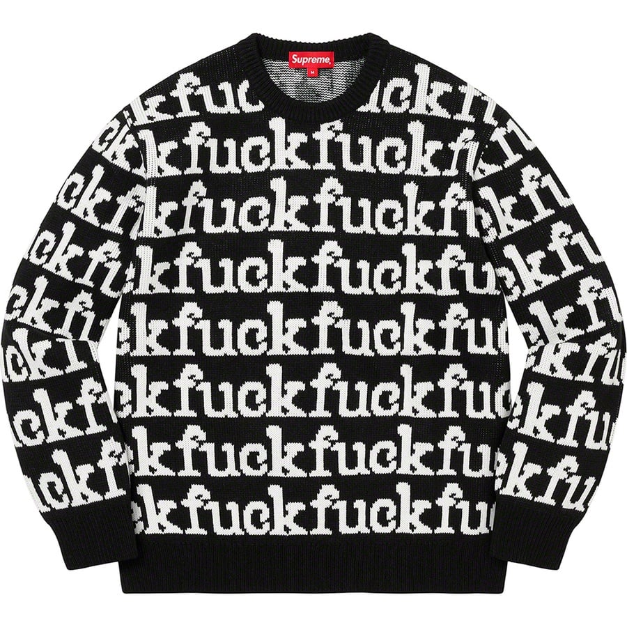 Details on Fuck Sweater Black from spring summer
                                                    2022 (Price is $158)