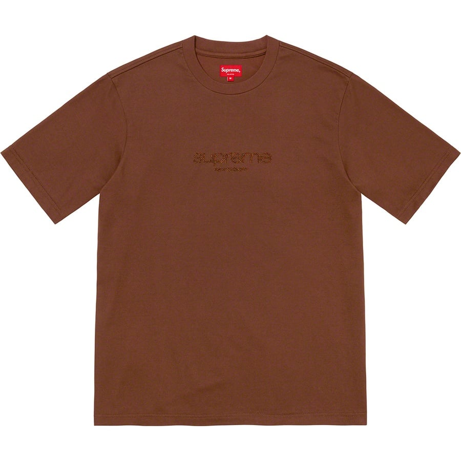 Details on Beaded Logo S S Top Brown from spring summer
                                                    2022 (Price is $88)