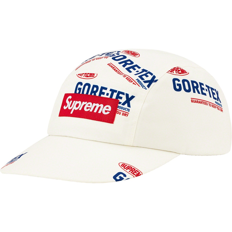 Details on GORE-TEX Polartec Long Bill Camp Cap Natural Logos from spring summer 2022 (Price is $58)