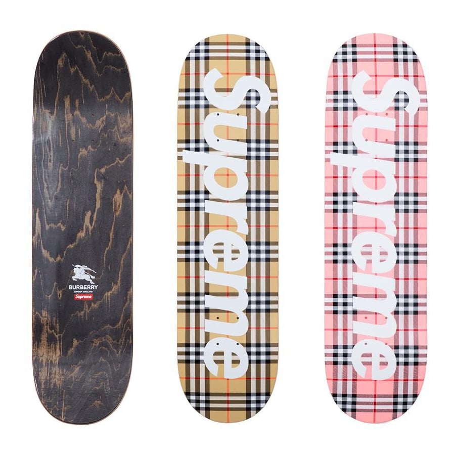 Details on Supreme Burberry Skateboard from spring summer 2022 (Price is $68)