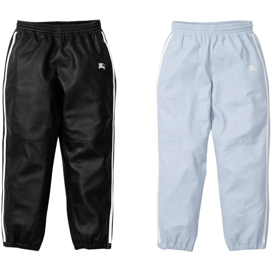 Supreme *Burberry exclusive* Supreme Burberry Leather Track Pant for spring summer 22 season