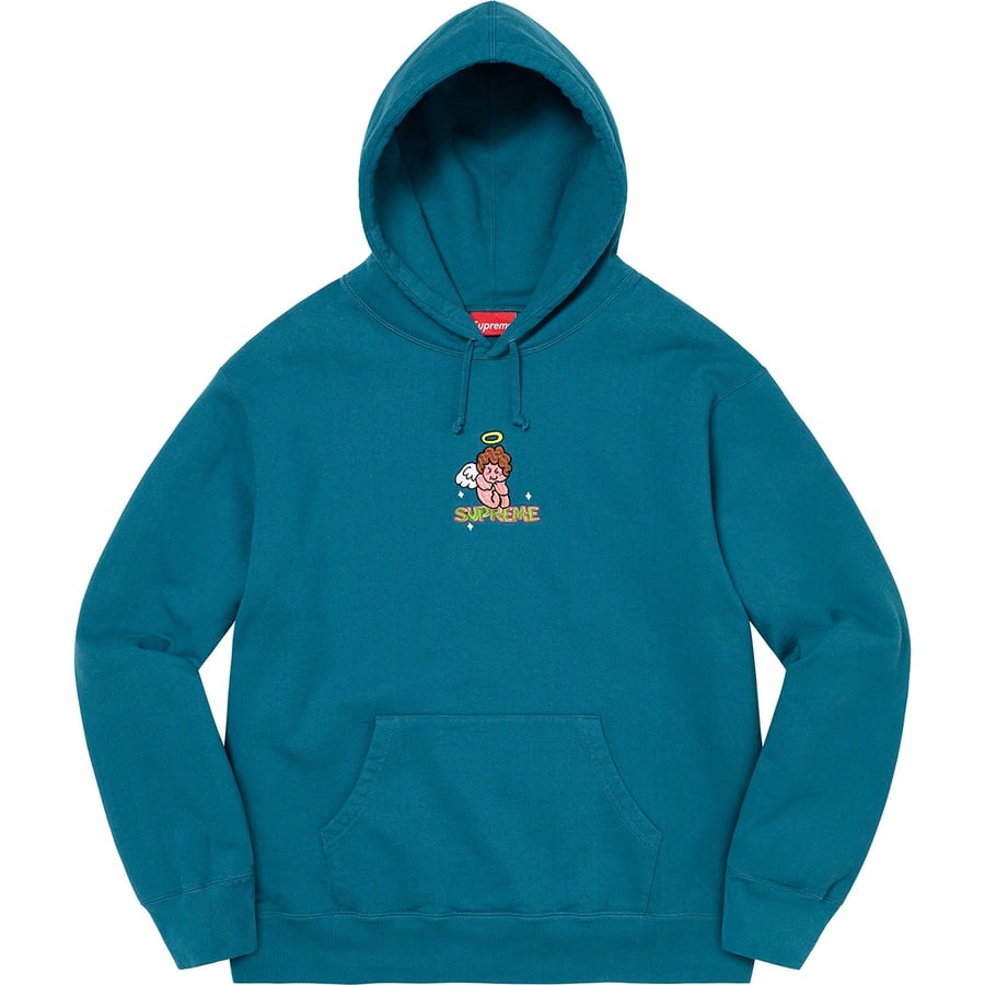 Details on Angel Hooded Sweatshirt Marine Blue from spring summer
                                                    2022 (Price is $158)