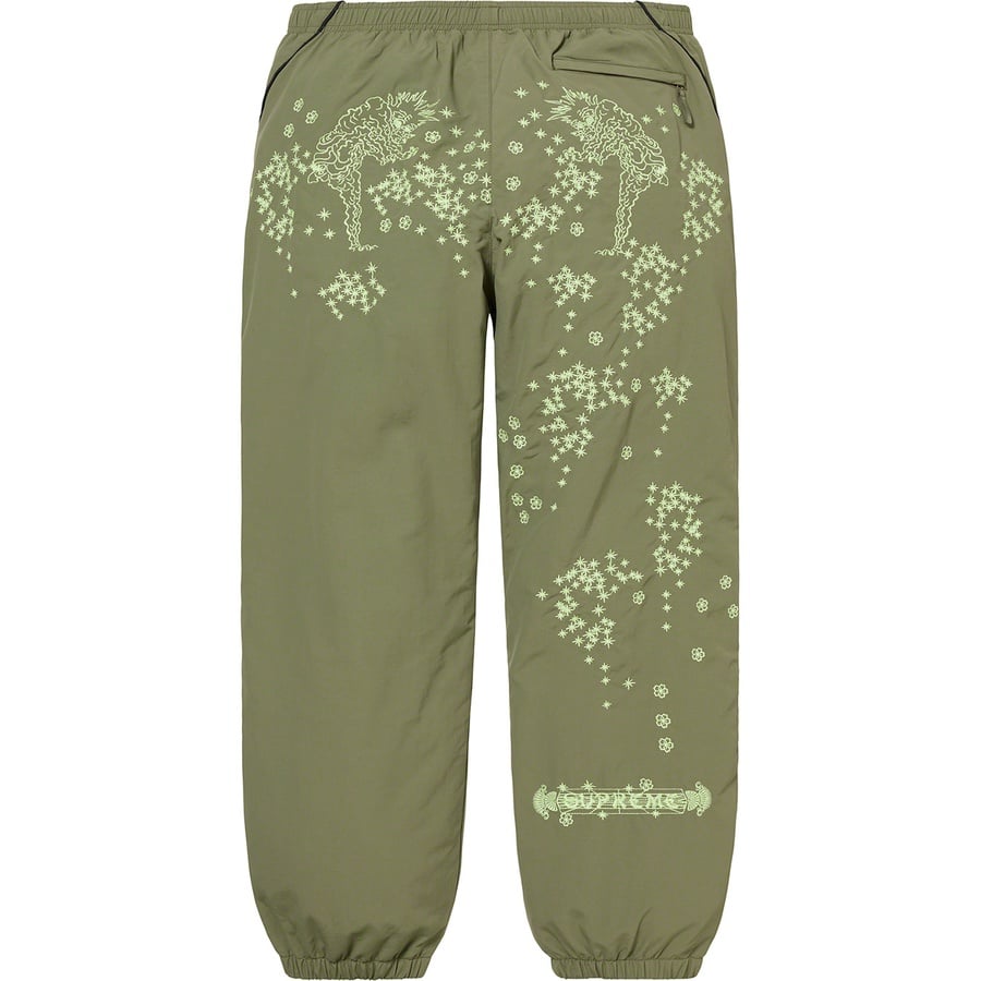 Supreme AOI Glow-in-the-Dark Track Pant (SS22) - Olive - $148