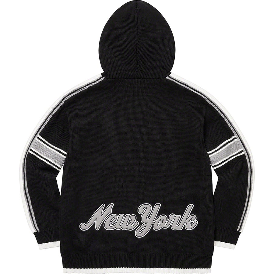 Details on Sport Zip Up Hooded Sweater Black from spring summer
                                                    2022 (Price is $198)
