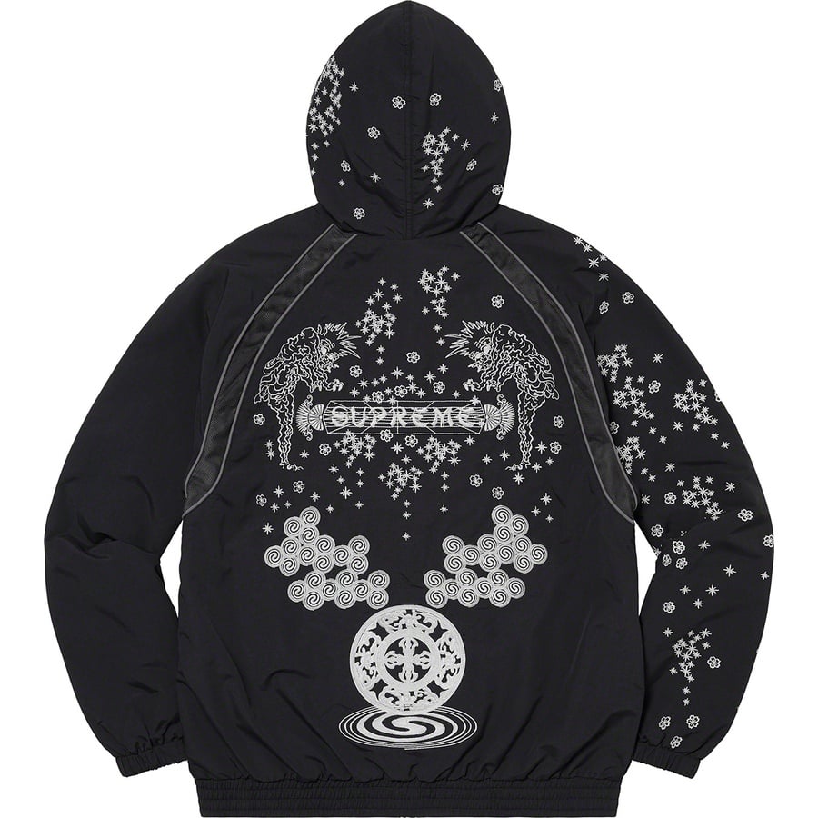 Details on AOI Glow-in-the-Dark Track Jacket Black from spring summer
                                                    2022 (Price is $188)