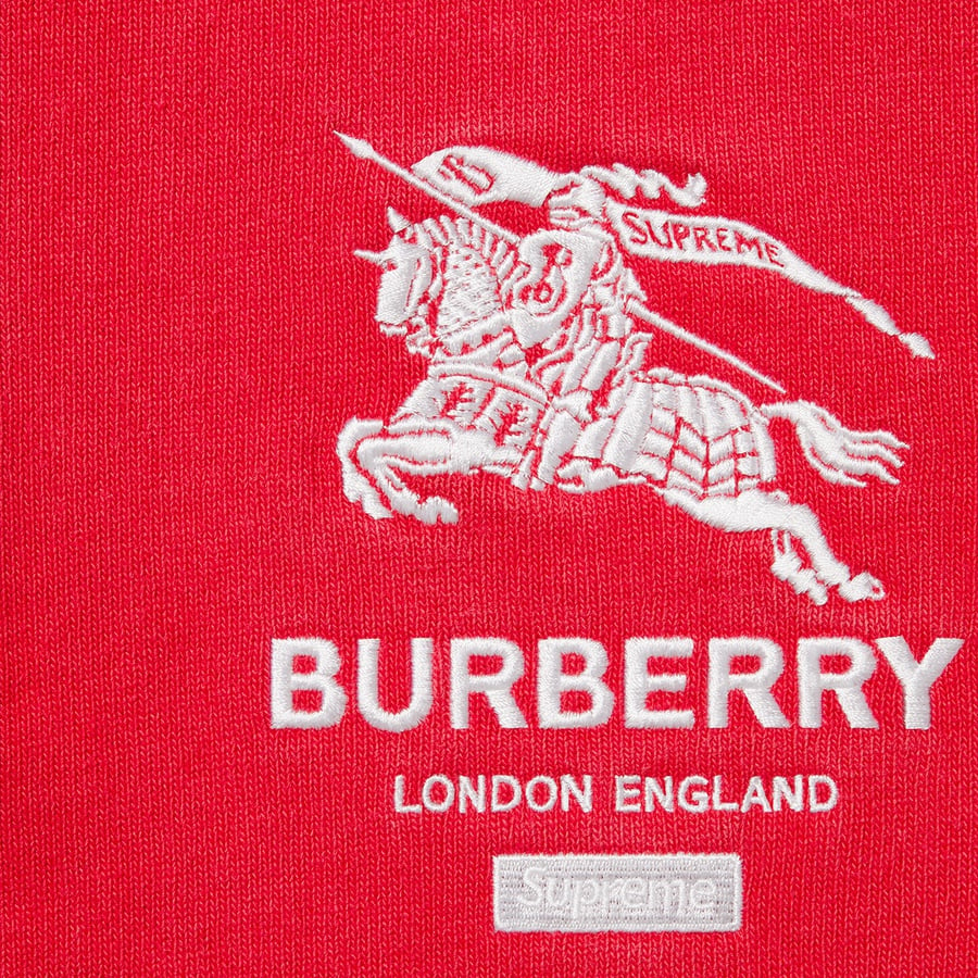 Details on Supreme Burberry Rugby Red from spring summer
                                                    2022 (Price is $168)