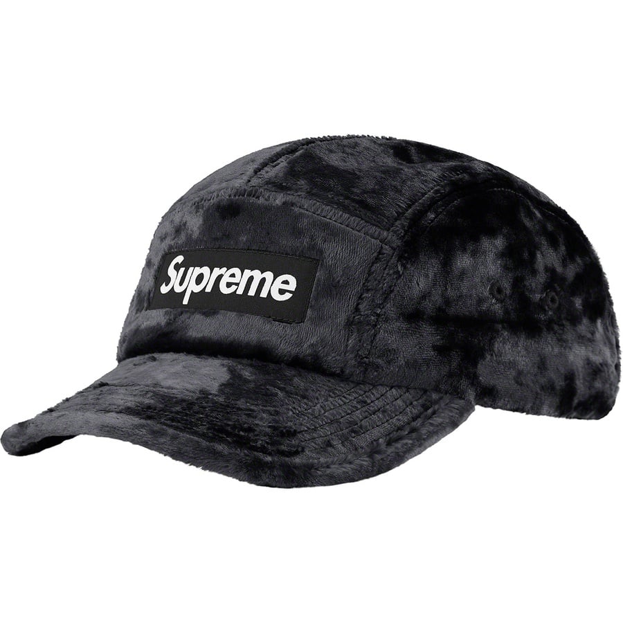 Details on Crushed Velvet Camp Cap Black from spring summer
                                                    2022 (Price is $54)