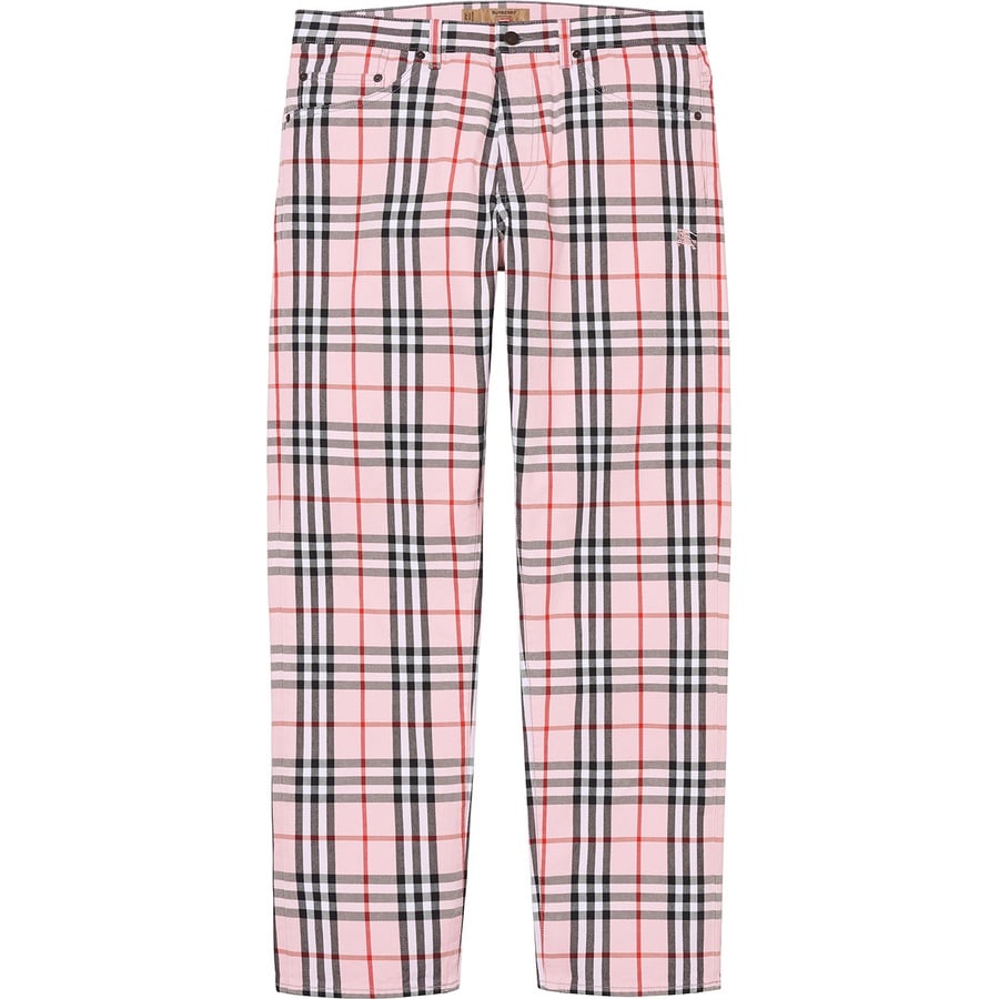 Details on Supreme Burberry Regular Jean Pink from spring summer 2022 (Price is $198)