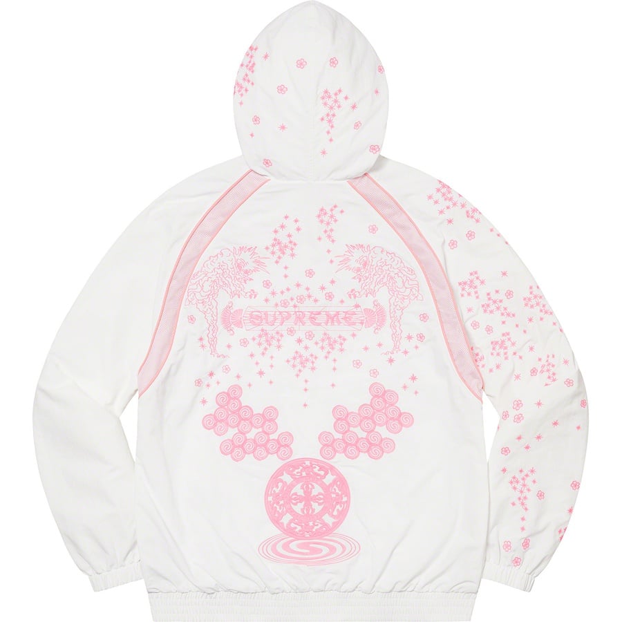 Details on AOI Glow-in-the-Dark Track Jacket White from spring summer 2022 (Price is $188)