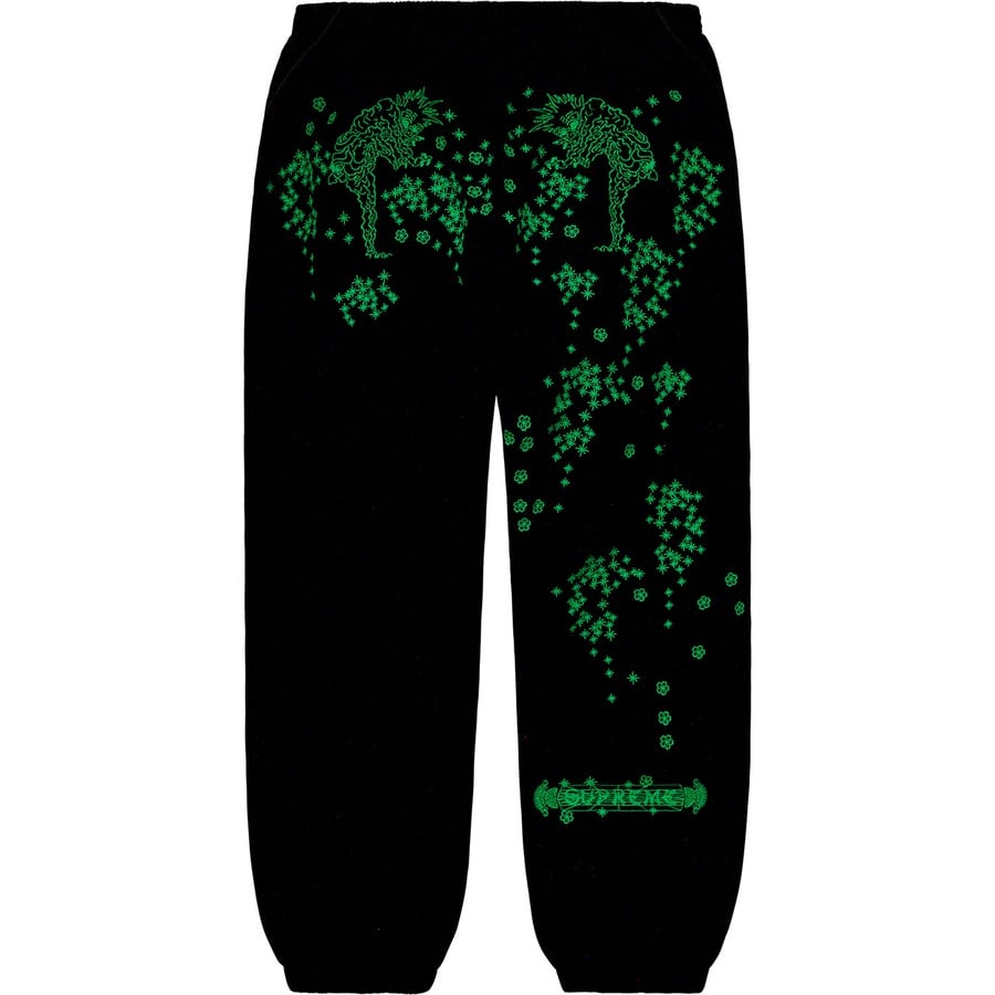 Supreme AOI Glow-in-the-Dark Track Pant (SS22) - Black - $148