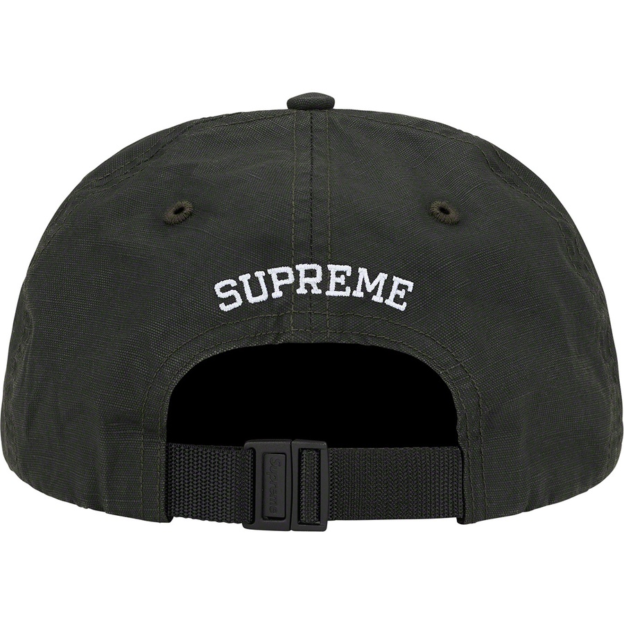 Details on Small Box Coated Linen 6-Panel Black from spring summer 2022 (Price is $54)