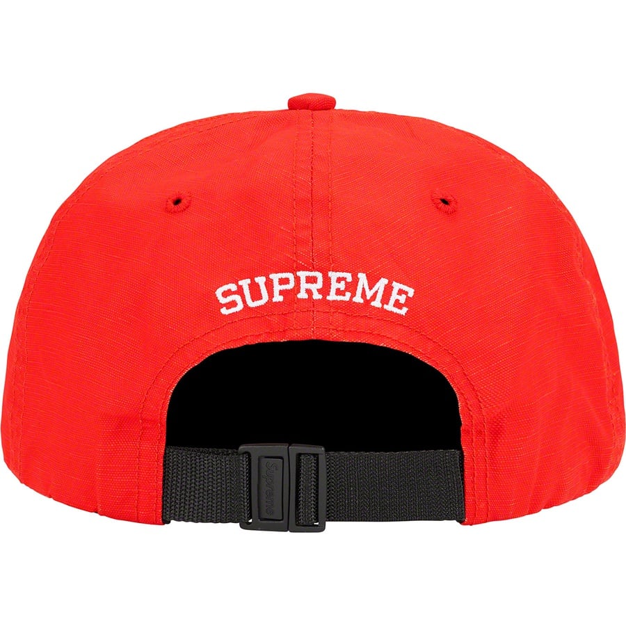 Details on Small Box Coated Linen 6-Panel Red from spring summer 2022 (Price is $54)