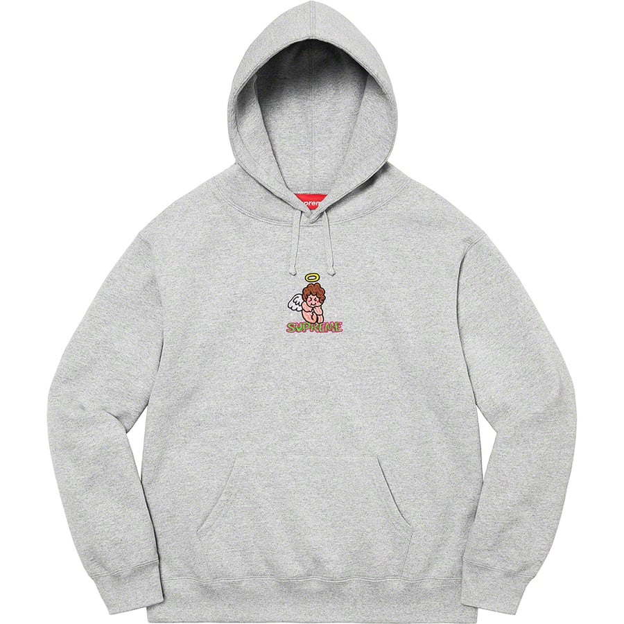 Details on Angel Hooded Sweatshirt Heather Grey from spring summer 2022 (Price is $158)