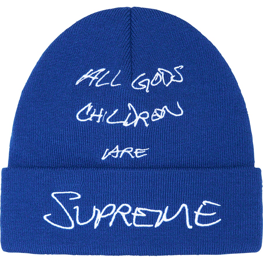 Details on God's Children Beanie Royal from spring summer
                                                    2022 (Price is $40)