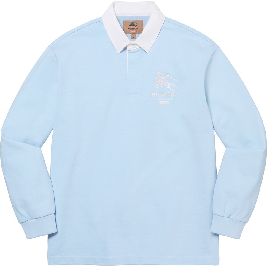 Details on Supreme Burberry Rugby Pale Blue from spring summer 2022 (Price is $168)