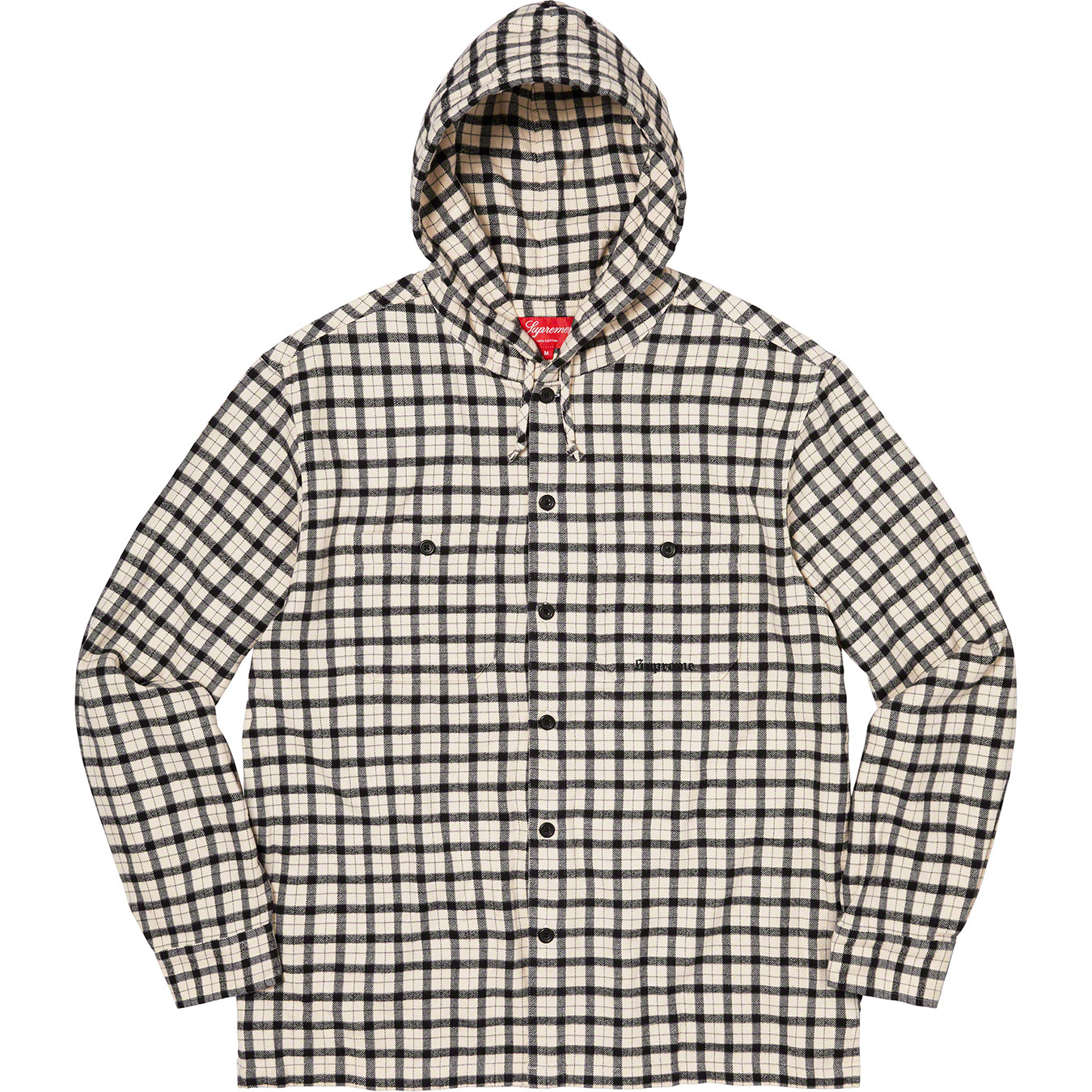 最安価格 Supreme シュプリーム mini plaid hooded shirt S パーカー