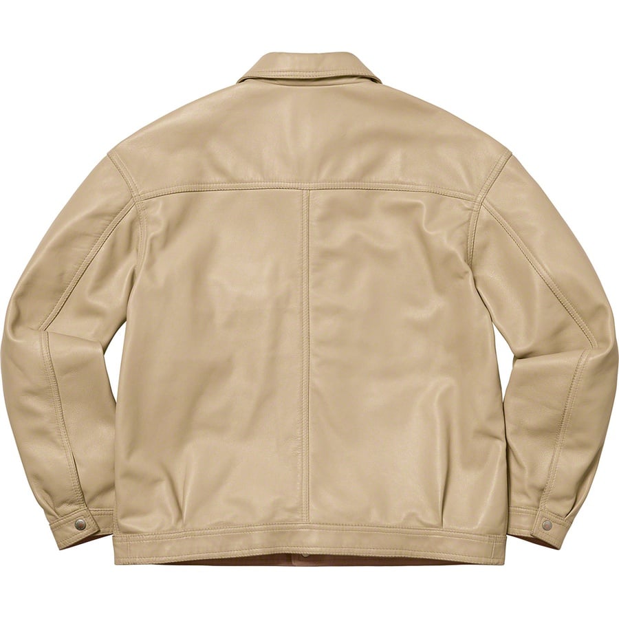 Details on Supreme Schott Leather Work Jacket Tan from spring summer
                                                    2022 (Price is $698)