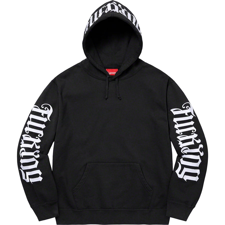 Details on Ambigram Hooded Sweatshirt Black from spring summer
                                                    2022 (Price is $158)