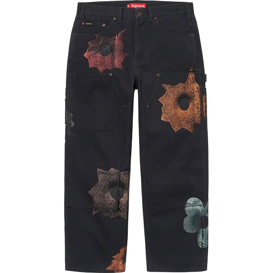 Details on Nate Lowman Double Knee Painter Pant Black from spring summer
                                                    2022 (Price is $188)