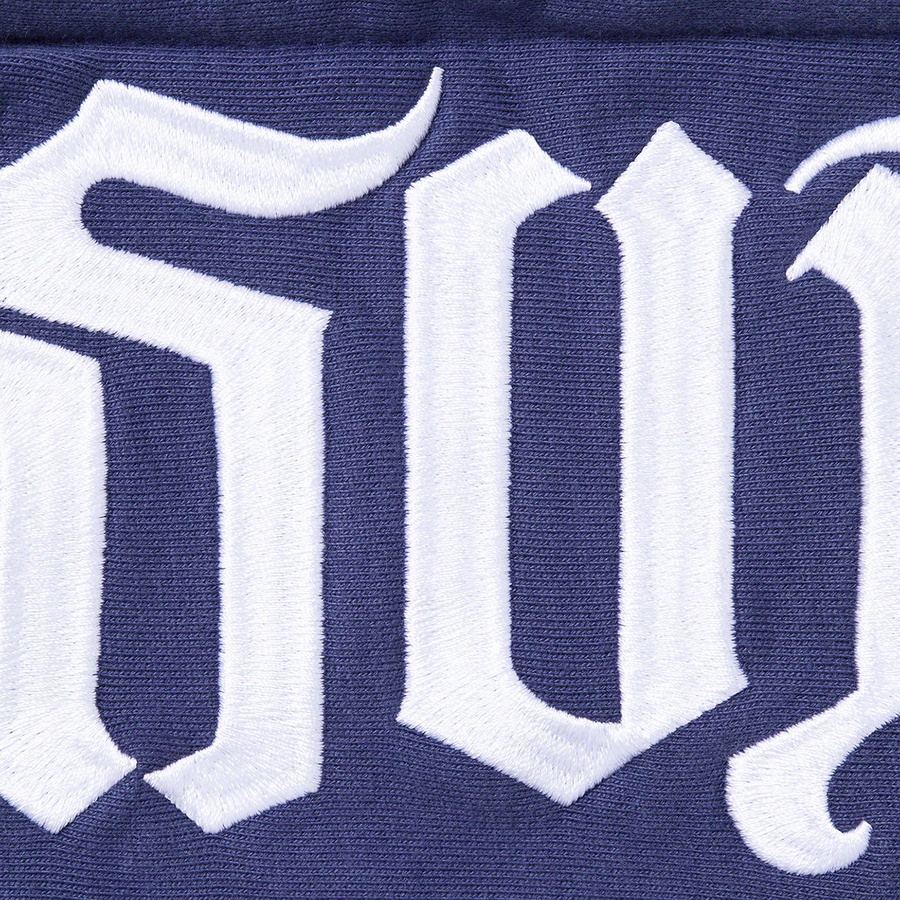 Details on Ambigram Hooded Sweatshirt Washed Navy from spring summer 2022 (Price is $158)