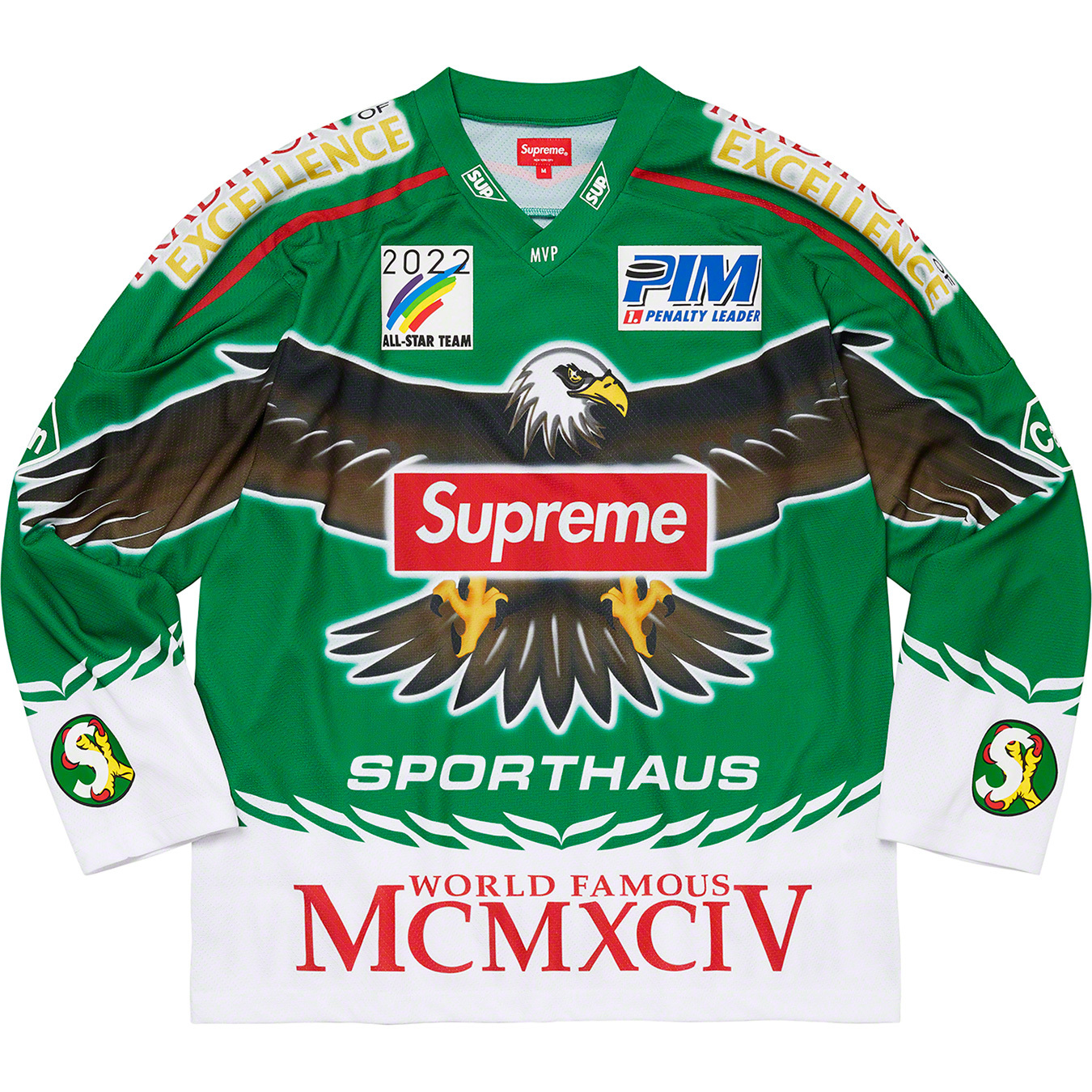 SUPREME 2022SS Eagle Hockey Jersey XL-