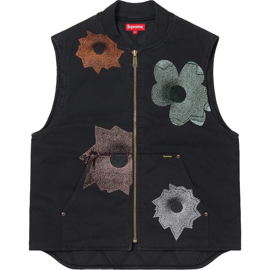 Details on Nate Lowman Work Vest Black from spring summer 2022 (Price is $188)