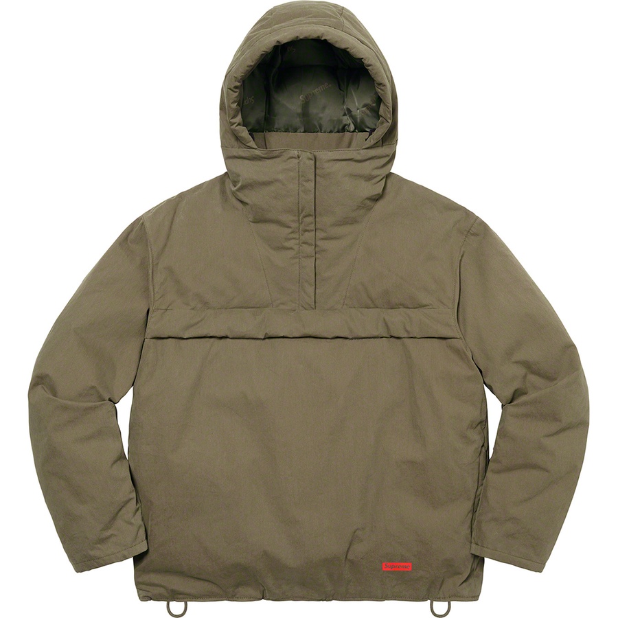 Details on Hooded Down Pullover Olive from spring summer 2022 (Price is $268)