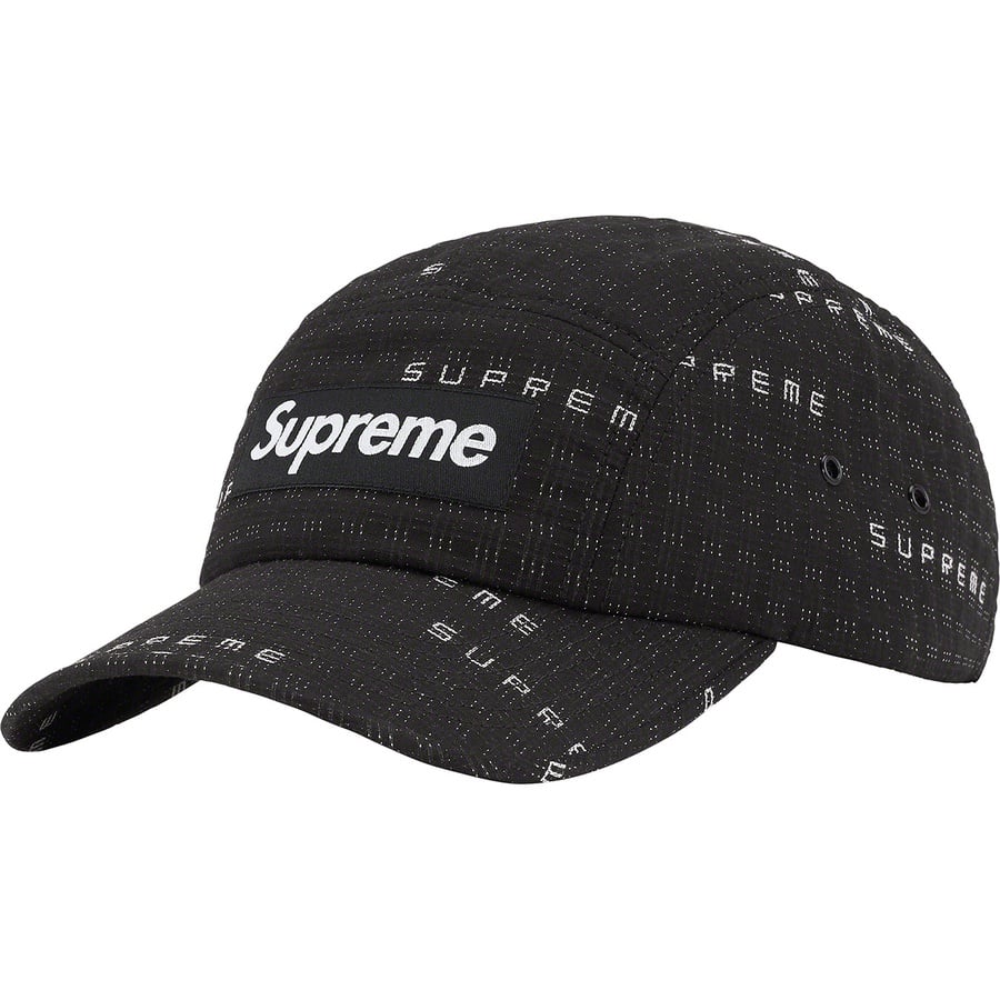 Details on Stitch Jacquard Camp Cap Black from spring summer
                                                    2022 (Price is $48)