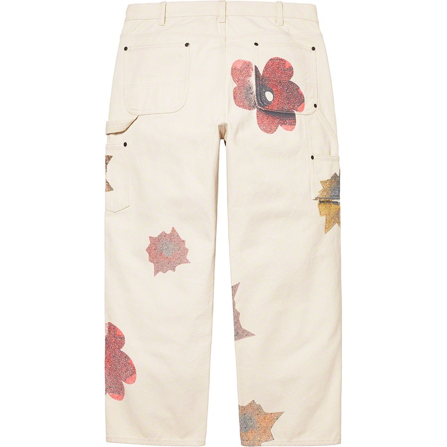 Details on Nate Lowman Double Knee Painter Pant Natural from spring summer 2022 (Price is $188)