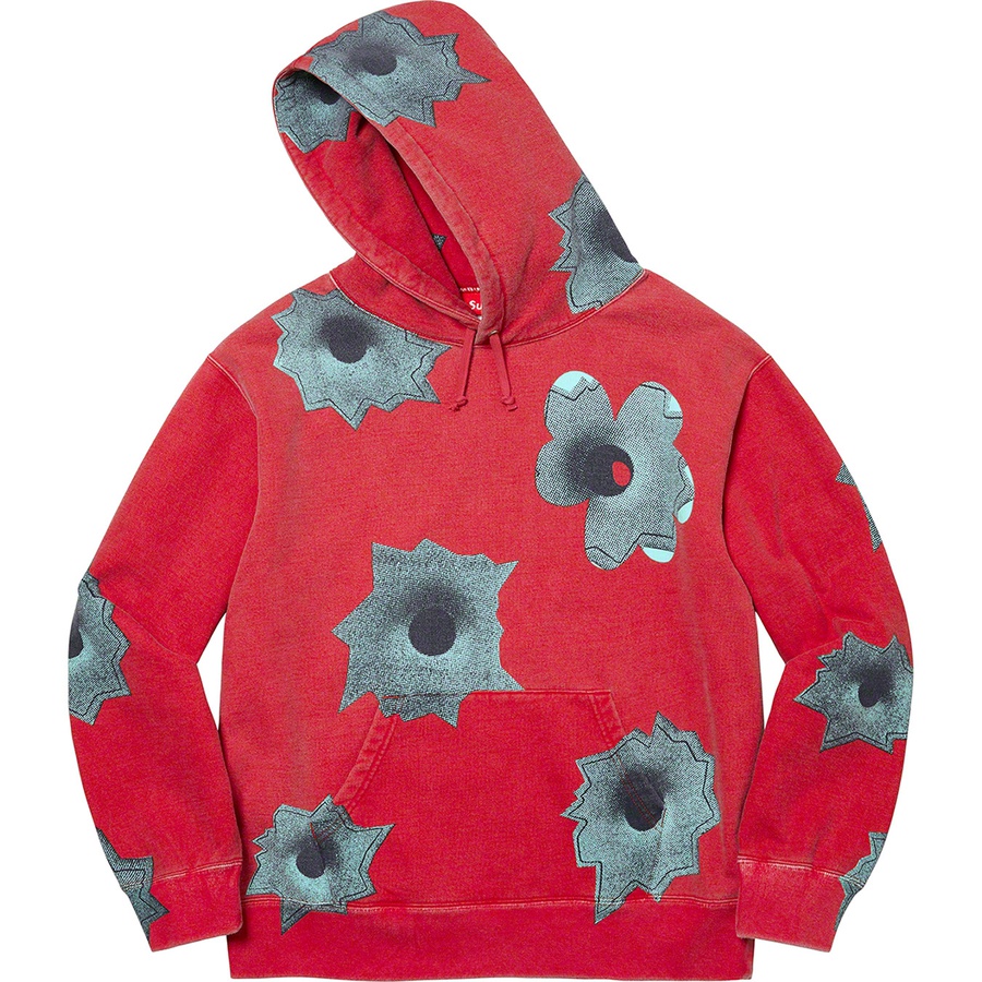 Details on Nate Lowman Hooded Sweatshirt Red from spring summer
                                                    2022 (Price is $178)