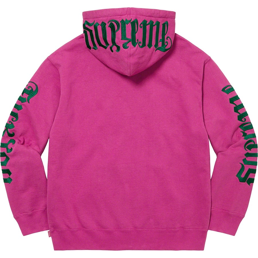 Details on Ambigram Hooded Sweatshirt Raspberry from spring summer
                                                    2022 (Price is $158)