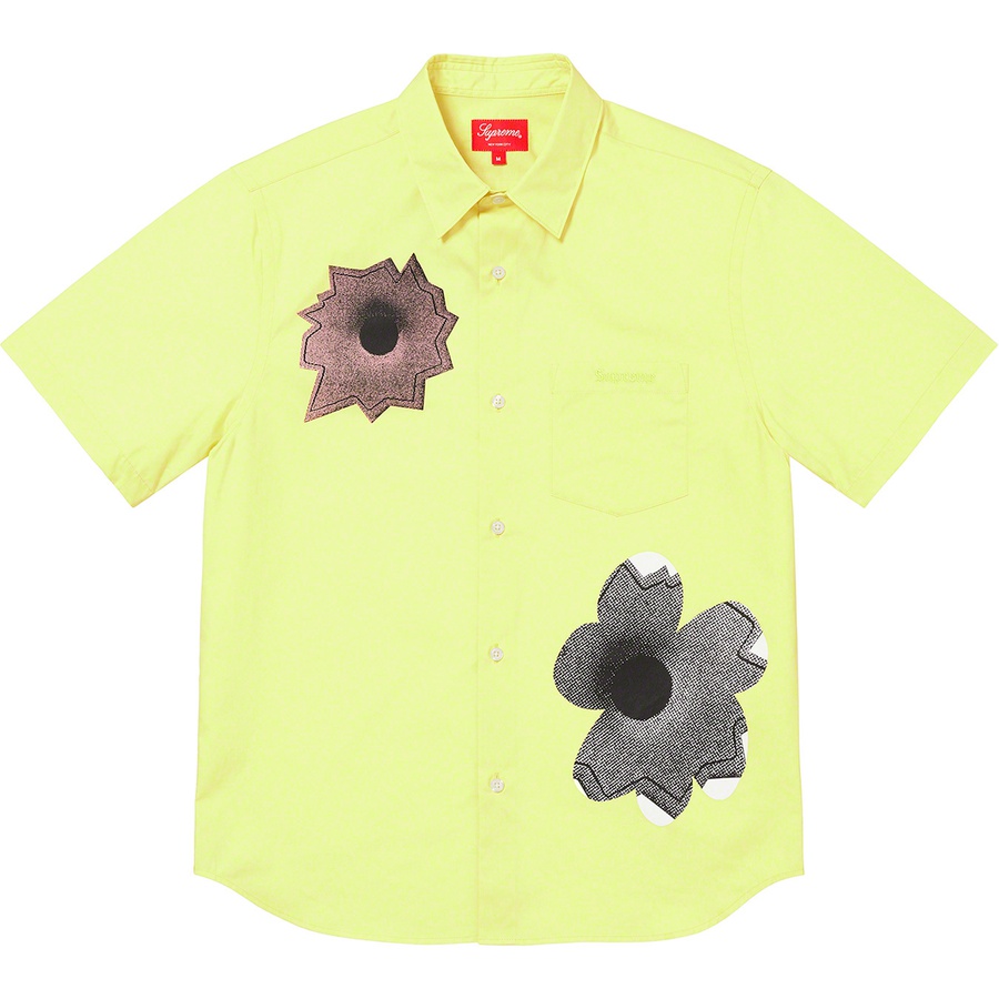 Details on Nate Lowman S S Shirt Pale Yellow from spring summer 2022 (Price is $148)