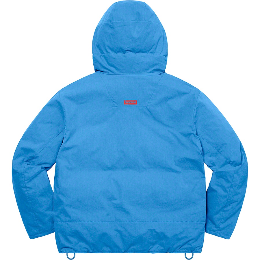 Details on Hooded Down Pullover Bright Blue from spring summer 2022 (Price is $268)