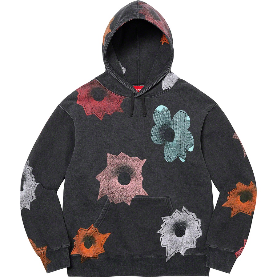 Details on Nate Lowman Hooded Sweatshirt Black from spring summer 2022 (Price is $178)