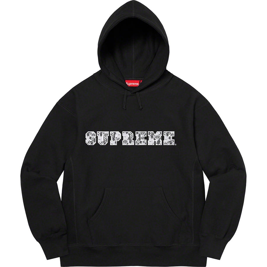 Details on Lace Hooded Sweatshirt Black from spring summer
                                                    2022 (Price is $158)