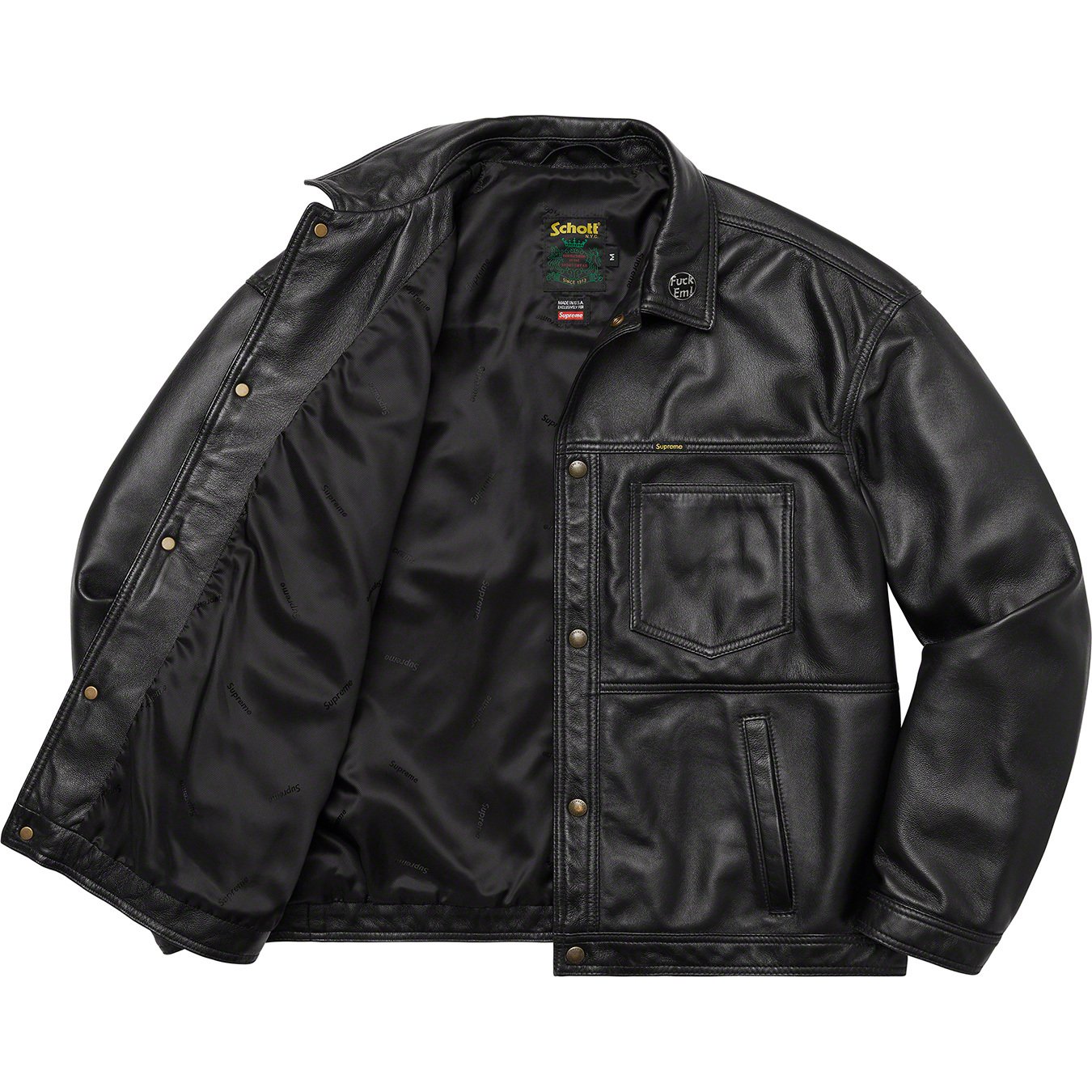 Schott Leather Work Jacket - spring summer 2022 - Supreme