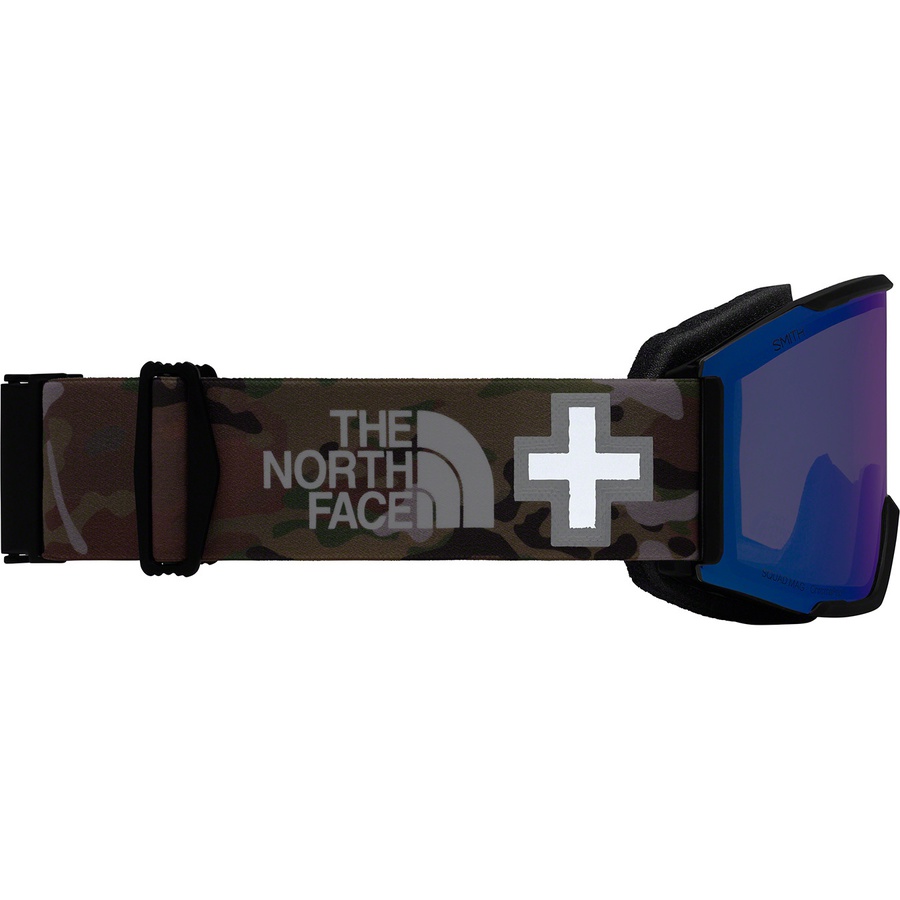 Details on Supreme The North Face SmithRescue Goggles Multi Camo from spring summer 2022 (Price is $258)