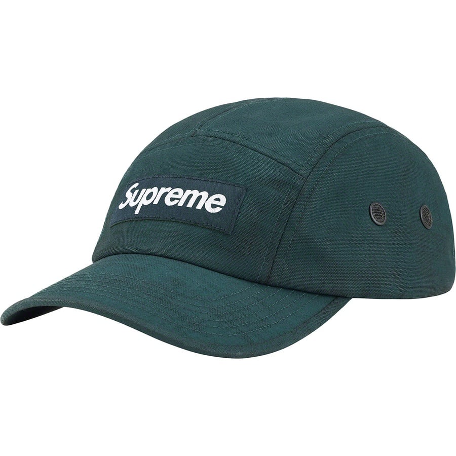 Details on Coated Cordura Camp Cap Teal from spring summer
                                                    2022 (Price is $54)