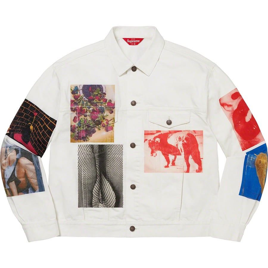 Details on Daidō Moriyama Denim Trucker Jacket White from spring summer
                                                    2022 (Price is $268)