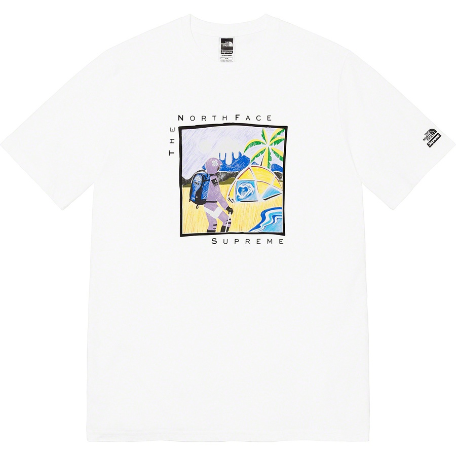 Details on Supreme The North FaceSketch S S Top White from spring summer
                                                    2022 (Price is $58)