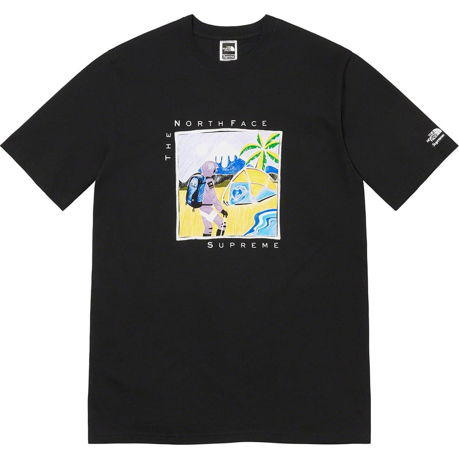 Details on Supreme The North FaceSketch S S Top Black from spring summer
                                                    2022 (Price is $58)