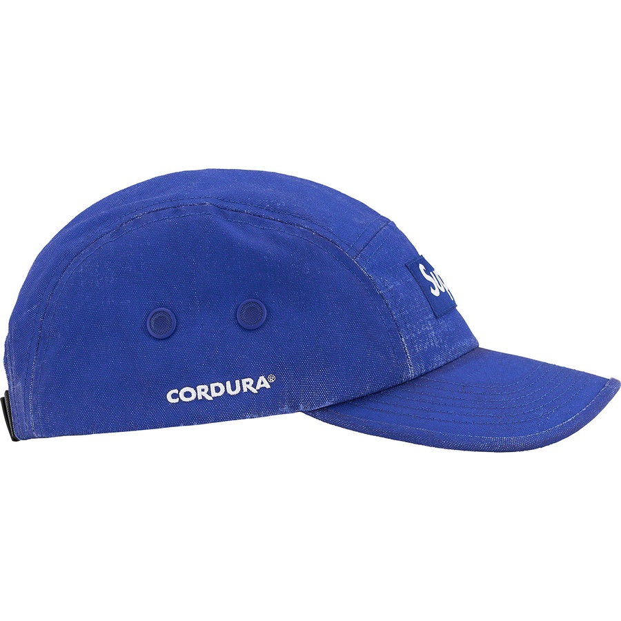 Details on Coated Cordura Camp Cap Royal from spring summer 2022 (Price is $54)